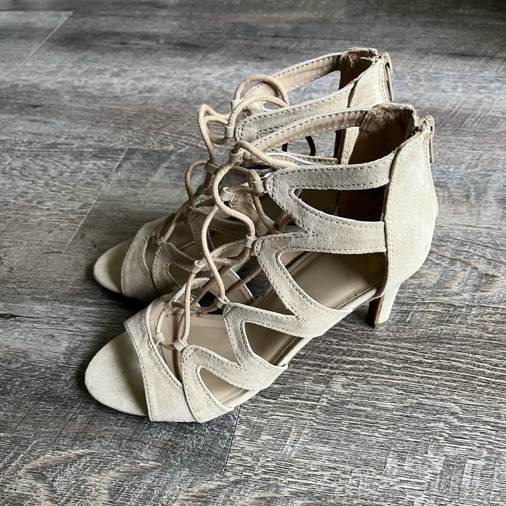 Tan Strap Heels
